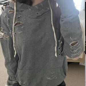 Jella C gray hoodie with pockets size large